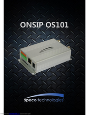 Speco ONSIP OS101 User Manual