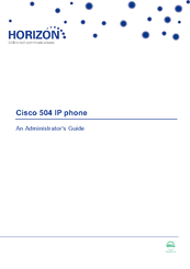 Horizon Fitness Cisco 504 Administrator's And User Manual