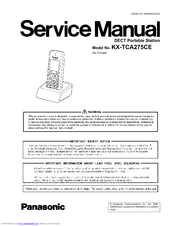 Panasonic KX-TCA275CE Service Manual