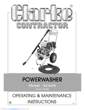 Clarke PLS130AH Operating & Maintenance Instructions