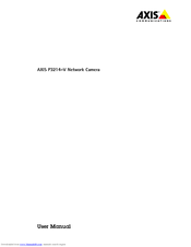 AXIS P3215-V User Manual