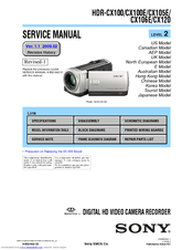 Sony HDR-CX120 Service Manual
