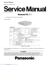 Panasonic NV-FJ628EE Service Manual
