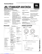 JBL VT4880ADP-CN Technical Manual