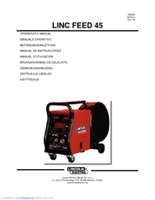 Lincoln Electric LINC FEED 45 Operator's Manual