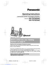 Panasonic KX-TG7652AZ Operating Instructions Manual