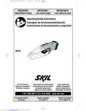 Skil 2810 Operating/Safety Instructions Manual