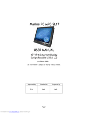 Marine PC MPC-SL17 User Manual