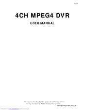 4ch mpeg4 dvr manual