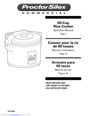 Proctor-silex 60-Cup Rice Cooker Manuals | ManualsLib