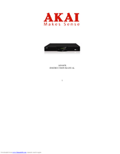 Akai AD 185X Instruction Manual