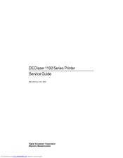 Digital Equipment DEClaser 1100 Series Service Manual