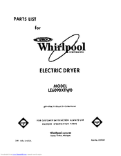 Whirlpool LE6090XTW0 Patrs List
