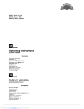 Hotpoint ENXTL 19**F (TK) Series Operating Instructions Manual