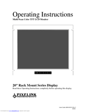 Pixelink PL200X Series Operating Instructions Manual
