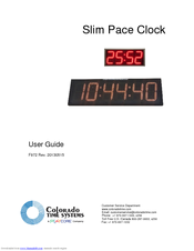 Colorado Time Systems Slim Pace User Manual