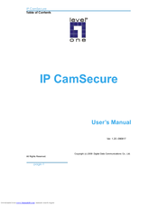 Levelone IP CamSecure User Manual