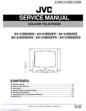 JVC AV-21BD5EKIS Service Manual