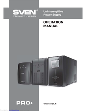 Sven Pro+ 1500 USB Operation Manual