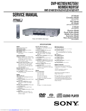 Sony DVP-NS705V Service Manual