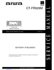 Aiwa CT-FR929M Service Manual