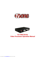 TV One C2-1000 Series Operation Manual