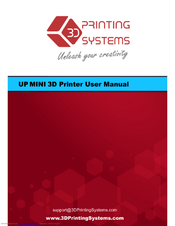 3D Printing Systems UP MINI User Manual