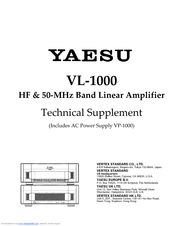 Yaesu VL-1000 Technical Supplement