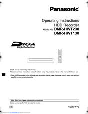 Panasonic DMR HCT130 HCT230 HST130 HST230 HDD Recorder Service Manual 