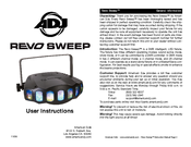 ADJ Revo sweep User Instructions