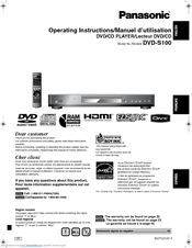 Panasonic DVD-S100 Operating Instructions Manual