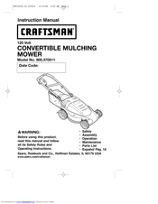 Craftsman 900.370511 Instruction Manual