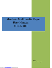 Meeboss Mee-M100 User Manual