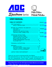 Aoc Spectrum 7Vlr User Manual