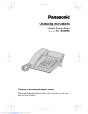 Panasonic KX-TS840MX Operating Instructions Manual