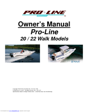 Pro-Line Boats 20 Owner's Manual