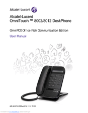 Alcatel-Lucent OmniTouch 8012 User Manual
