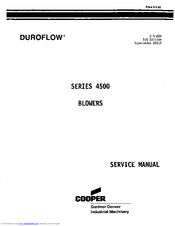 Cooper Duroflow 4504 Service Manual