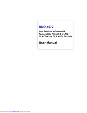 Advantech UNO-4672 User Manual
