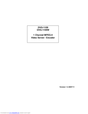 Advantech DVG-1100W Manual