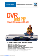 Scientific-Atlanta DVR Quick Reference Manual