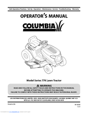 Columbia Series 77K Operator's Manual
