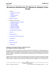 Broadcom BCM5706C User Manual