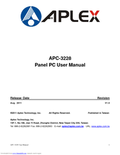 Aplex APC-3228 User Manual