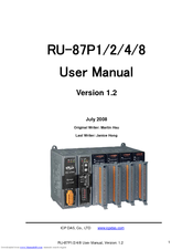 ICP DAS USA RU-87P4 User Manual