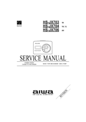 Aiwa HS-JX706 Service Manual