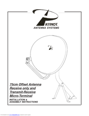 Patriot 75cm Offset Antenna Installation & Assembly Instructions Manual
