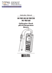 Hanna Instruments HI 98150 Instruction Manual