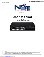 New Security Technologies H.264 Pentaplex User Manual