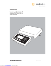Sartorius CW3P Operating Instructions Manual